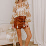 The Catalina High Waist Faux Suede Skort Image 1
