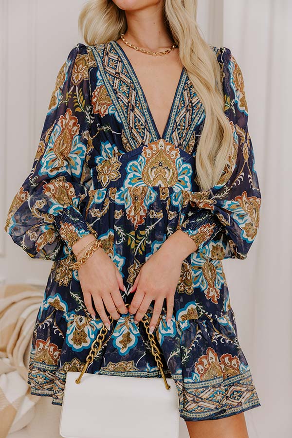 Boho Feels Floral Mini Dress Image 2