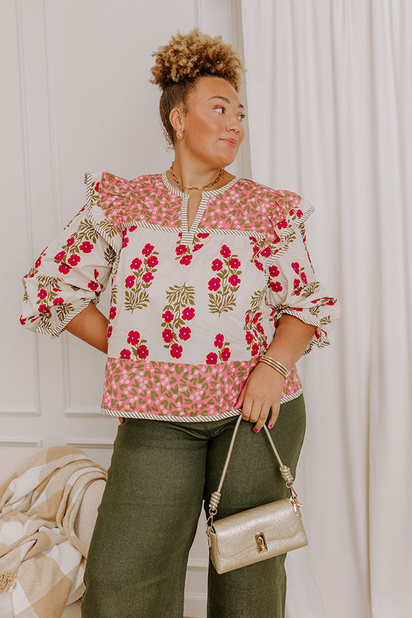 Flower Picking Ruffle Top Curves Image 3