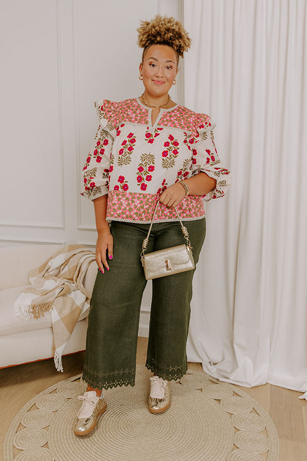 Flower Picking Ruffle Top Curves Image 5