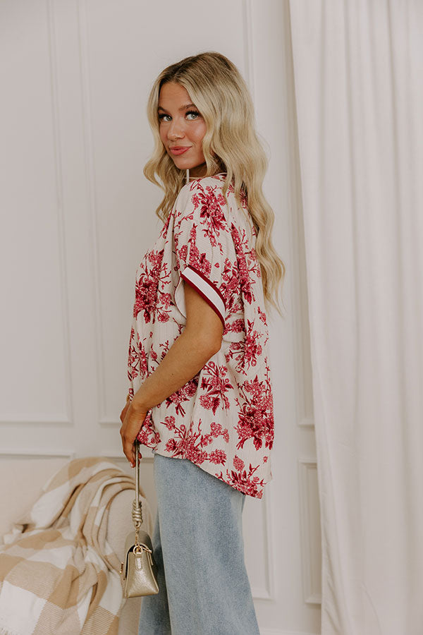 Sugar And Chic Floral Shift Top Image 3