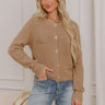 Posh Moment Knit Cardigan in Mocha Image 1