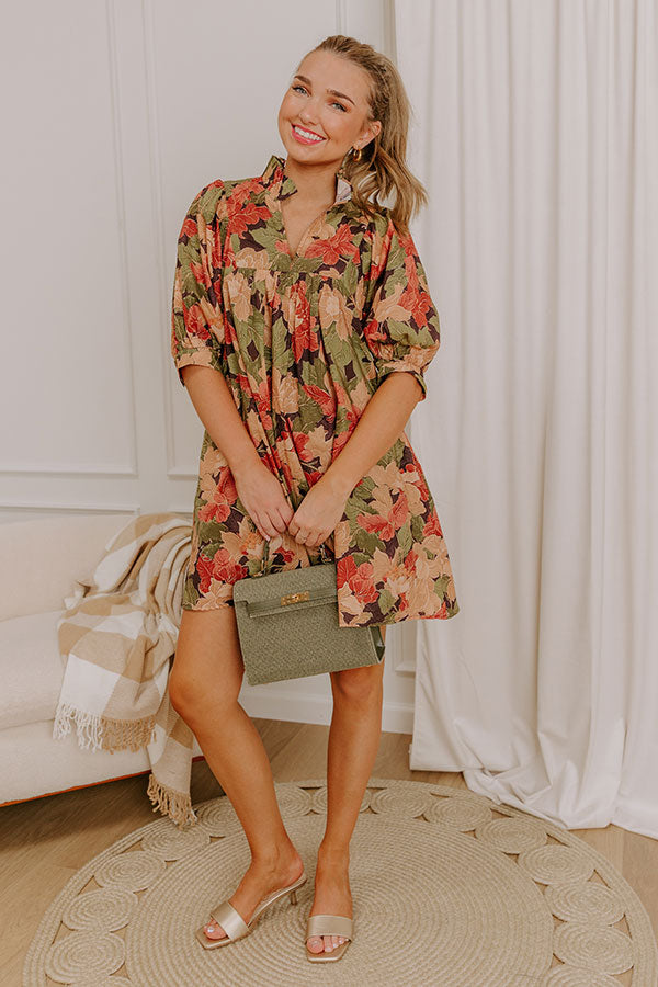 Pick Of The Patch Floral Mini Dress Image 1