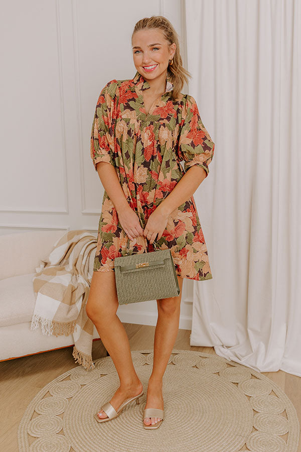 Pick Of The Patch Floral Mini Dress Image 2