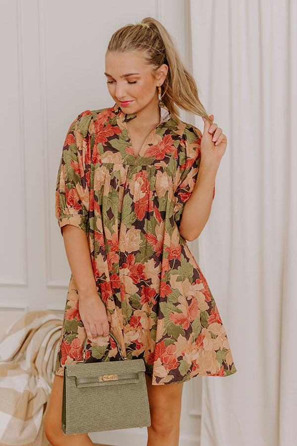 Pick Of The Patch Floral Mini Dress Image 3