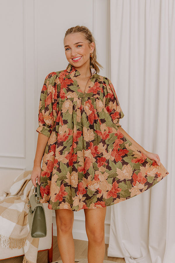 Pick Of The Patch Floral Mini Dress Image 4