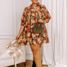 Pick Of The Patch Floral Mini Dress Curves Image 1