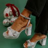 The Leilani Metallic Platform Heel in Silver Image - 1