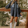 Everyday Adventure Corduroy Button Up Top in Navy Image 1
