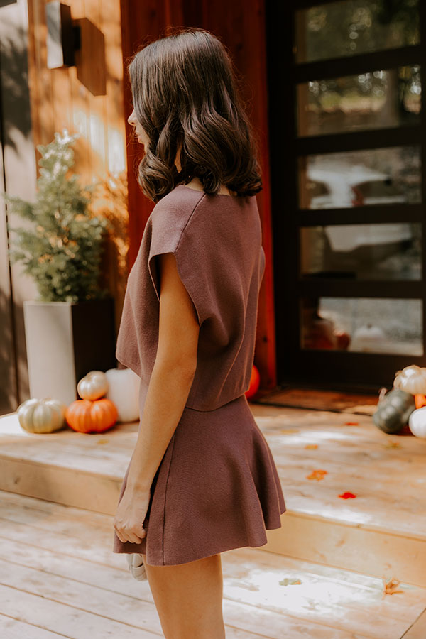 Chic A La Mode Knit Top in Mocha Image - 5
