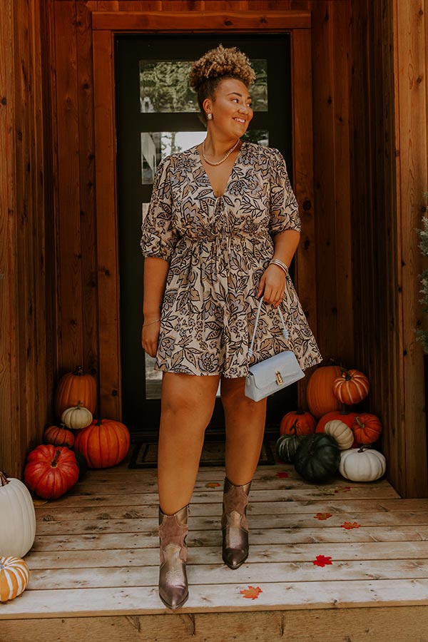 Wishful Weekend Floral Mini Dress Curves Image 1