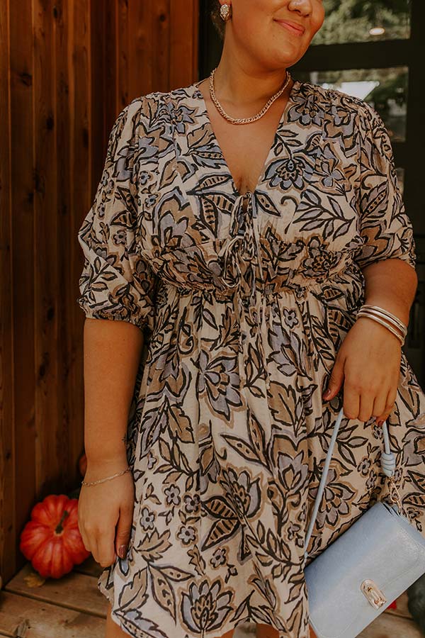 Wishful Weekend Floral Mini Dress Curves Image 3