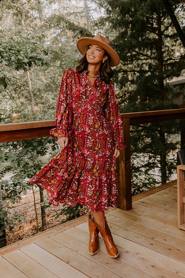 Blooming Keepsake Floral Midi Dress Image 3