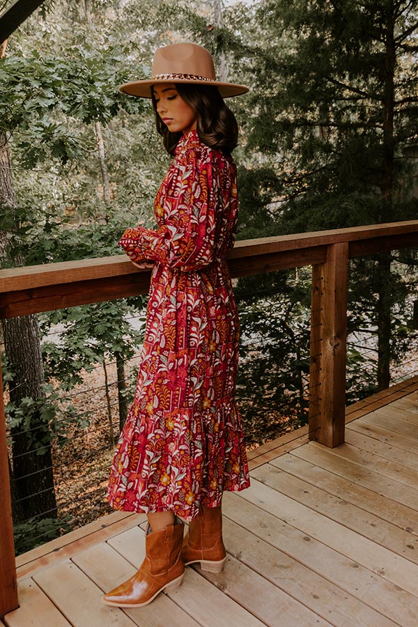 Blooming Keepsake Floral Midi Dress Image 4