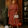 Blooming Keepsake Floral Midi Dress Curves Image - 1