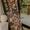 Wild Rose Mesh Asymmetrical Maxi Dress Image 1