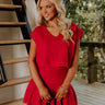 Chic A La Mode Knit Top in Red Image 1