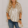Golden Dream Metallic Top Image 1