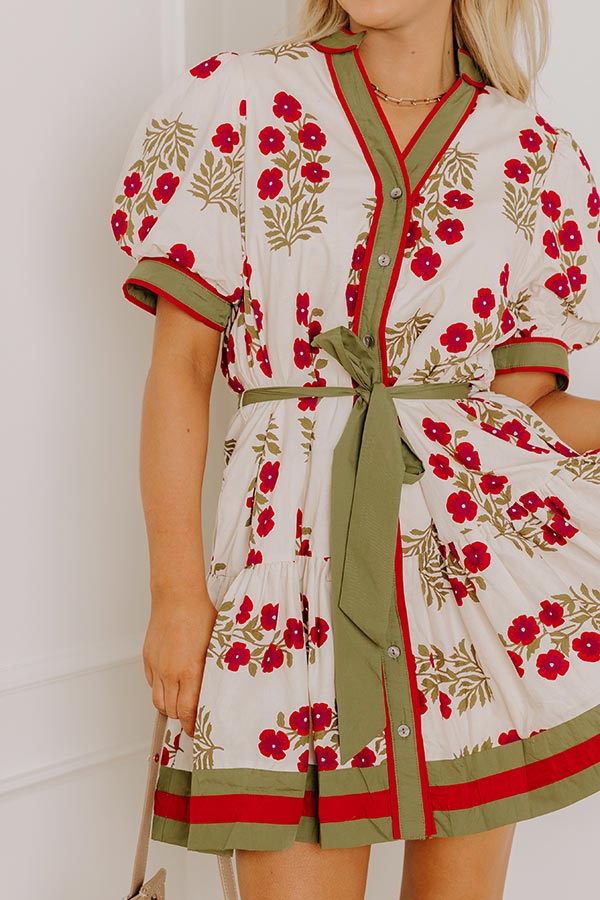 Polished Uptown Floral Mini Dress Image 3