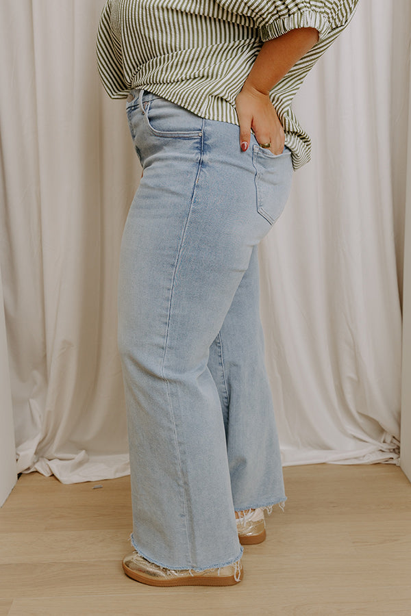 RISEN Calliope Low-Rise Wide Leg Jeans Curves Image - 4