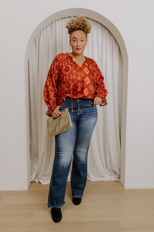 RISEN Francesca High Waist Bootcut Jean Curves Image 3