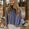Morning Hike Waffle Knit Top in Riverside Image 1