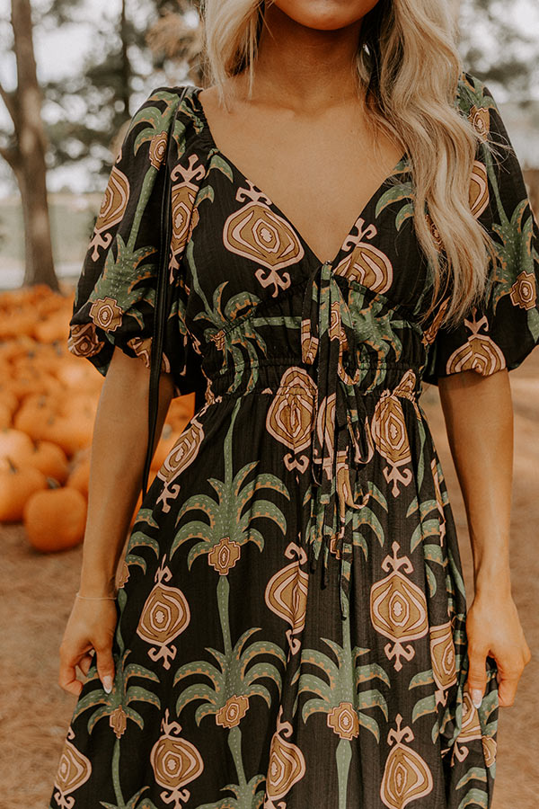 Caught Your Glance Midi Dress Image 5