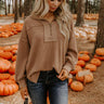 Cafe Chic Knit Quarter Zip Top Image 1
