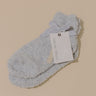 Barefoot Dreams CozyChic Heathered Tennis Socks in Snow Drop Image - 1