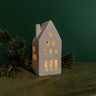 Home For The Holidays Ceramic Light-Up House in Medium Image - 1