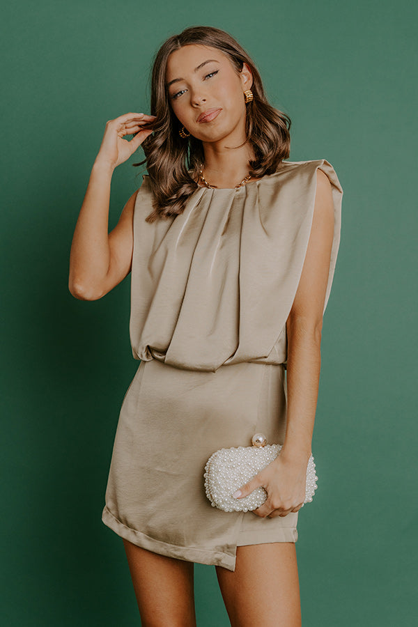 Glam Lifestyle Satin Romper Image 1
