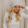 Pretty Little Bows Embellished Beanie in Grey Image - 1
