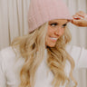 Cozy Feels Ribbed Knit Beanie in Pink Image - 1