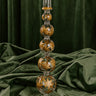 Falling Snowflakes 14.5 inches Gold Etched Candlestick Holder Image - 1