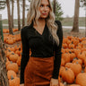 Madison Square Cutie Ribbed Top in Black Image 1