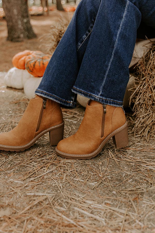 Rocky Top Faux Leather Bootie in Camel Image 2