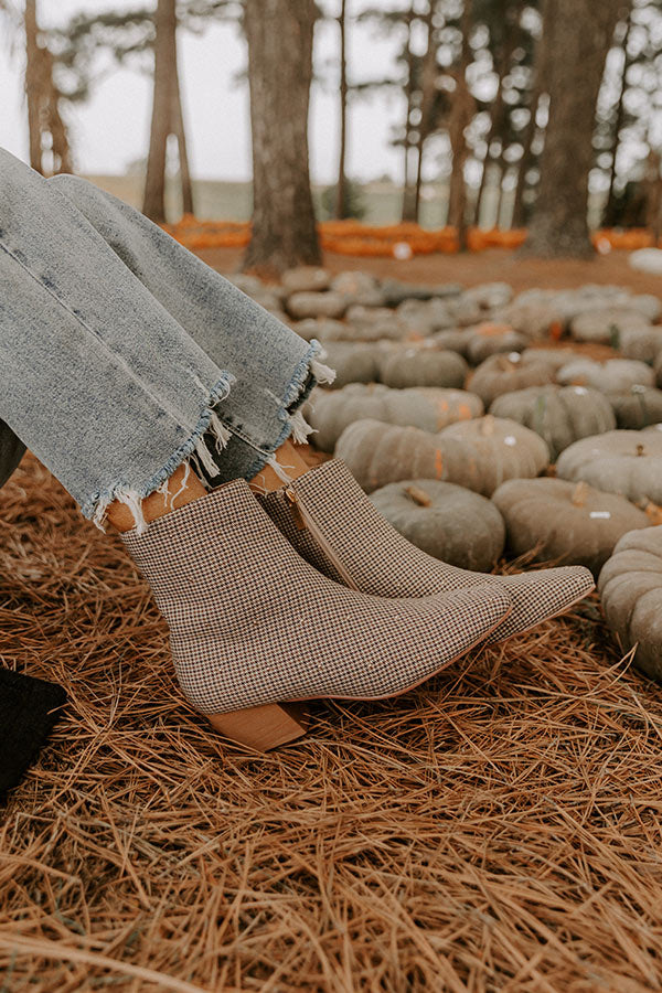 Such A Cutie Houndstooth Bootie Image 1