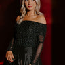 Total Spotlight Rhinestone Embellished Off Shoulder Top Image - 1