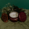 Capri Blue Glimmer Mini Tin Candle in Tinsel and Spice Image - 1