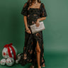 Brownstone Bliss Velvet Burnout Maxi Dress in Black Image - 1