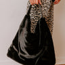 Chandler Plush Hobo Tote in Black Image - 1