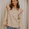 Sunday Embrace Floral Corduroy Button Up Top Image 1