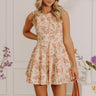 Heart Flutters Floral Denim Mini Dress Image - 1