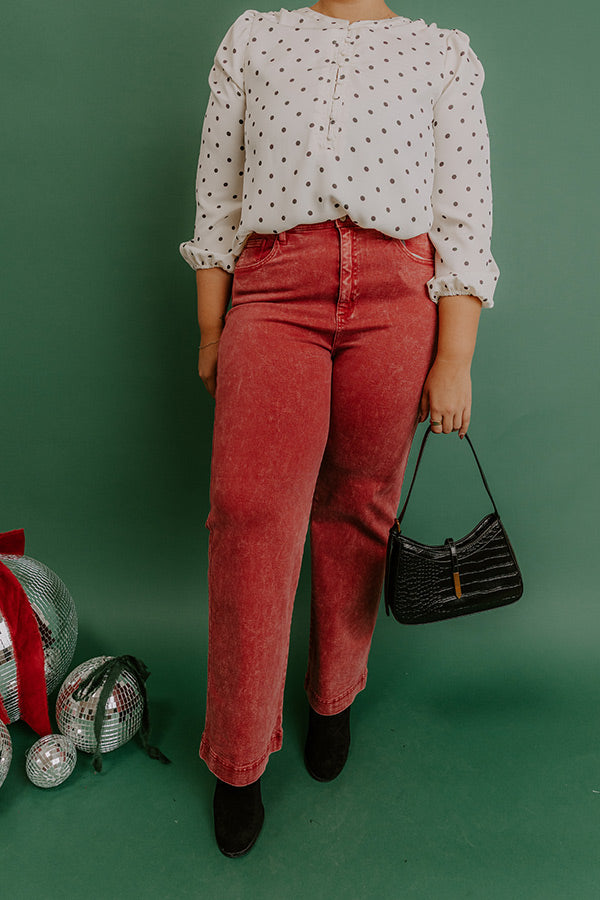 The Saige High Waist Vintage Wash Straight Leg Jean Curves Image 2