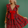 Pretty in Plaid Tiered Mini Dress Image - 1