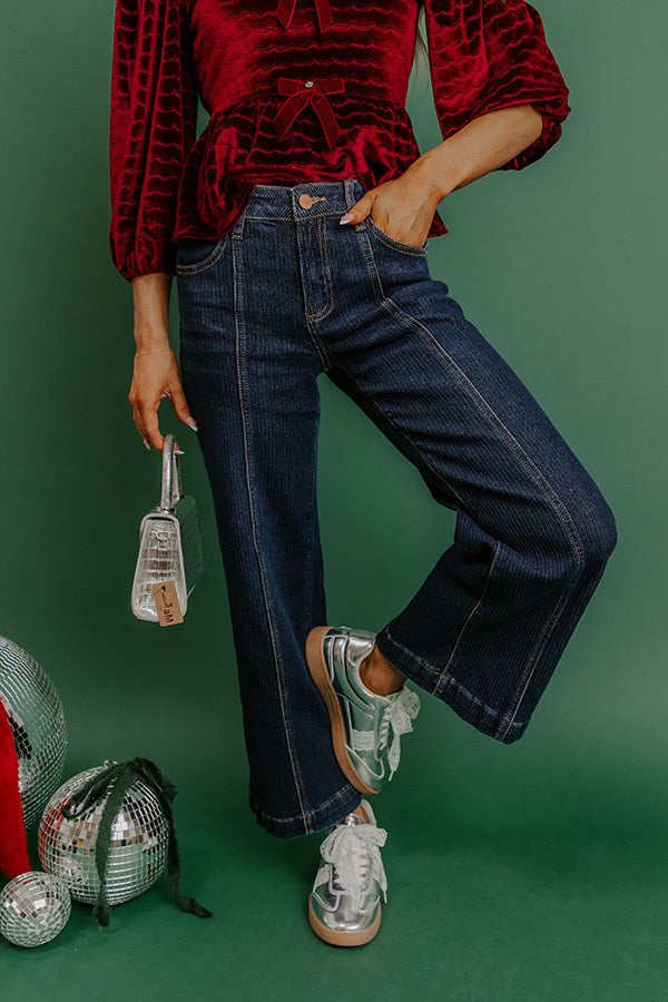 RISEN Adalynn Midrise Wide Leg Crop Jean Image 1