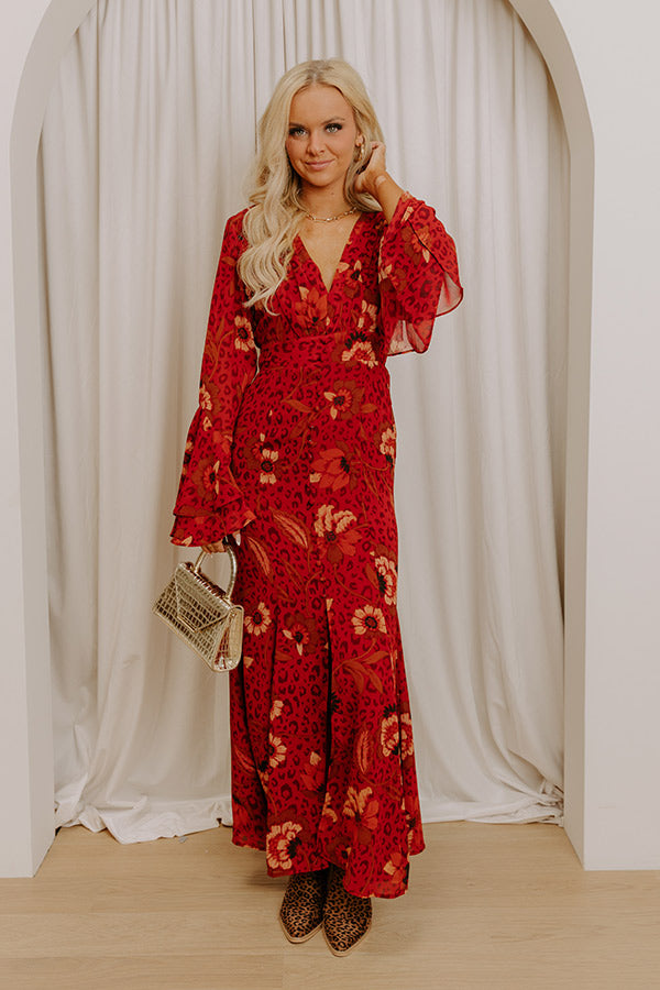Wild Romance Leopard Maxi Dress Image 5
