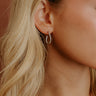 City Lights Cubic Zirconia Hoop Earrings in Silver Image - 1