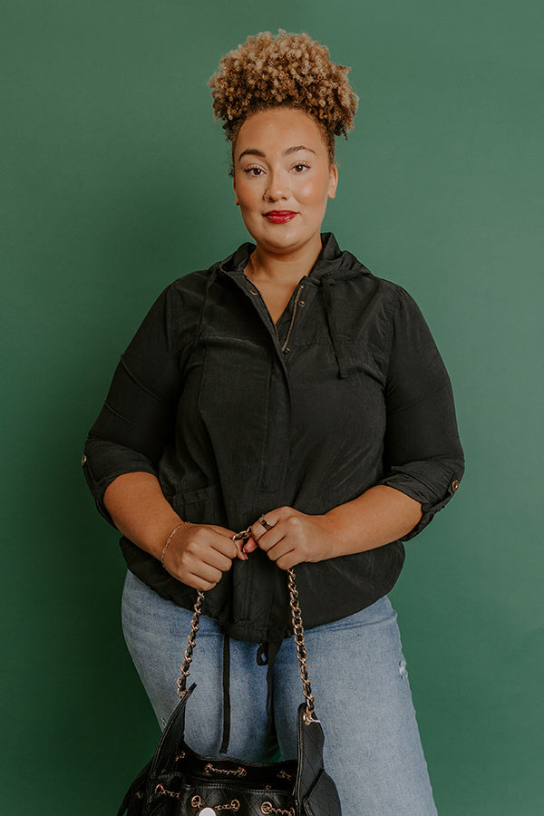 Fifth and Fall Lightweight Jacket in Black Curves Image - 4