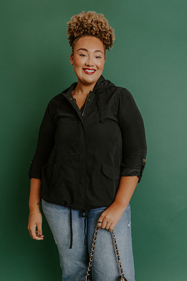 Fifth and Fall Lightweight Jacket in Black Curves Image - 2